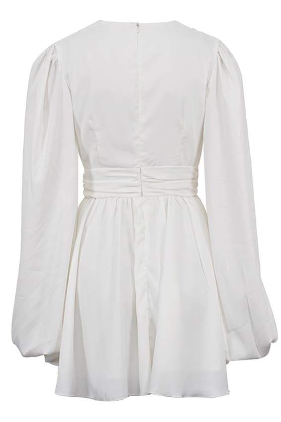 Maricarmen Aesthetic Mini Dress with Deep V Neck Chic Silhouette Collection