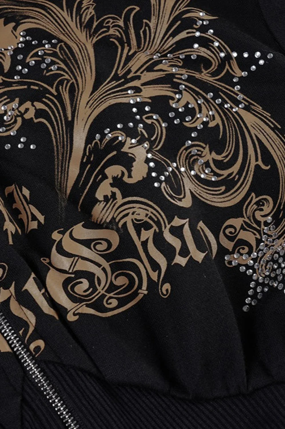 American Style Rhinestone Hoodie