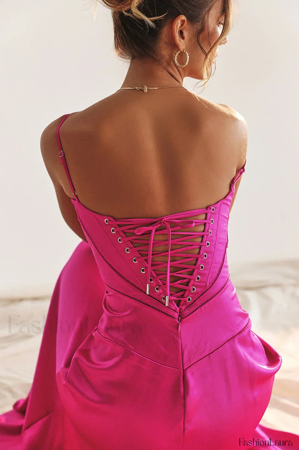 Anabella Black Lace Charming Up Maxi Dress