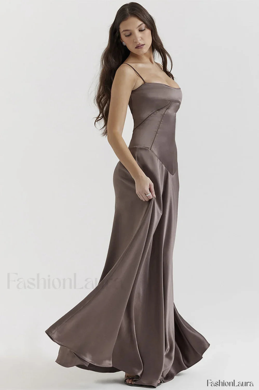 Anabella Black Lace Charming Up Maxi Dress