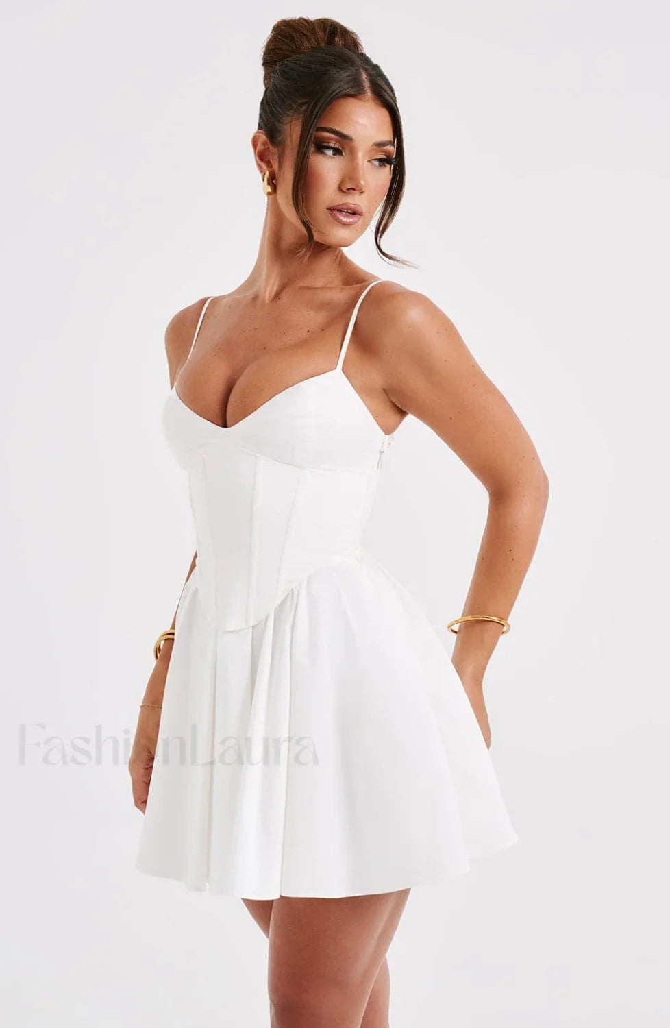 Analeigh Mini Graceful Dress - Ivory