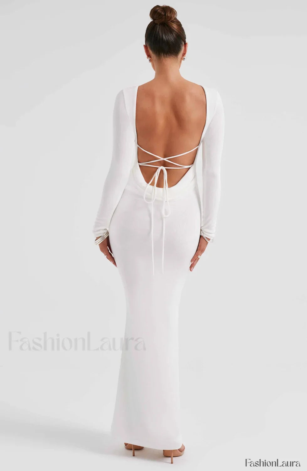 Anastassia Maxi Graceful Dress - Ivory