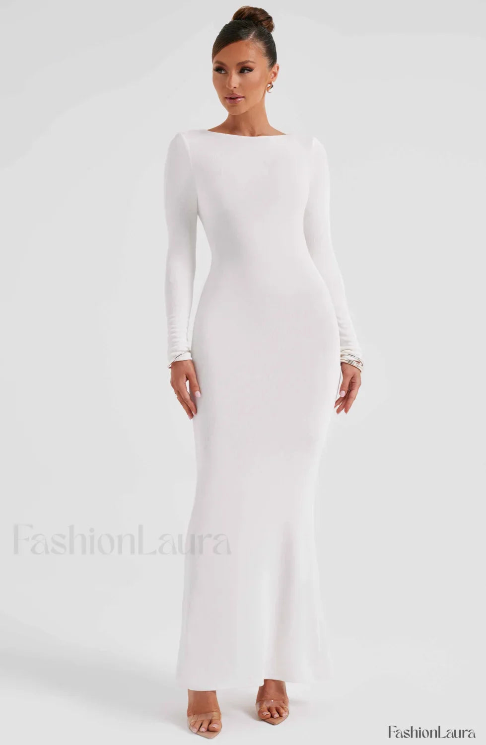 Anastassia Maxi Graceful Dress - Ivory