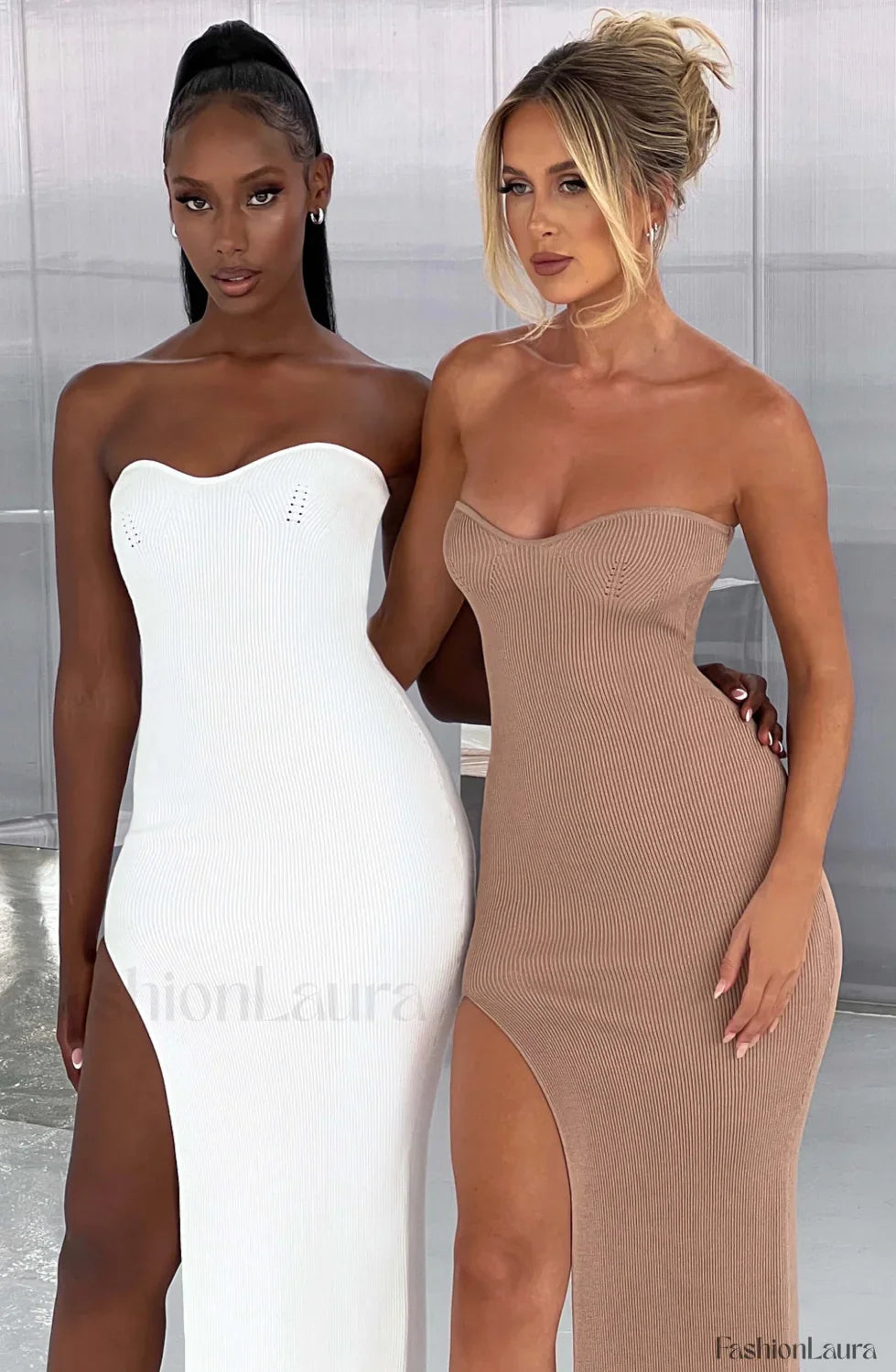 Angela Maxi Graceful Dress - White