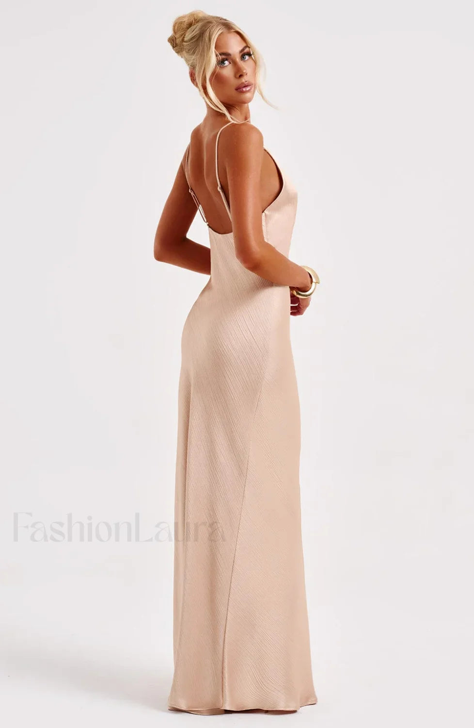 Anja Maxi Graceful Dress - Champagne