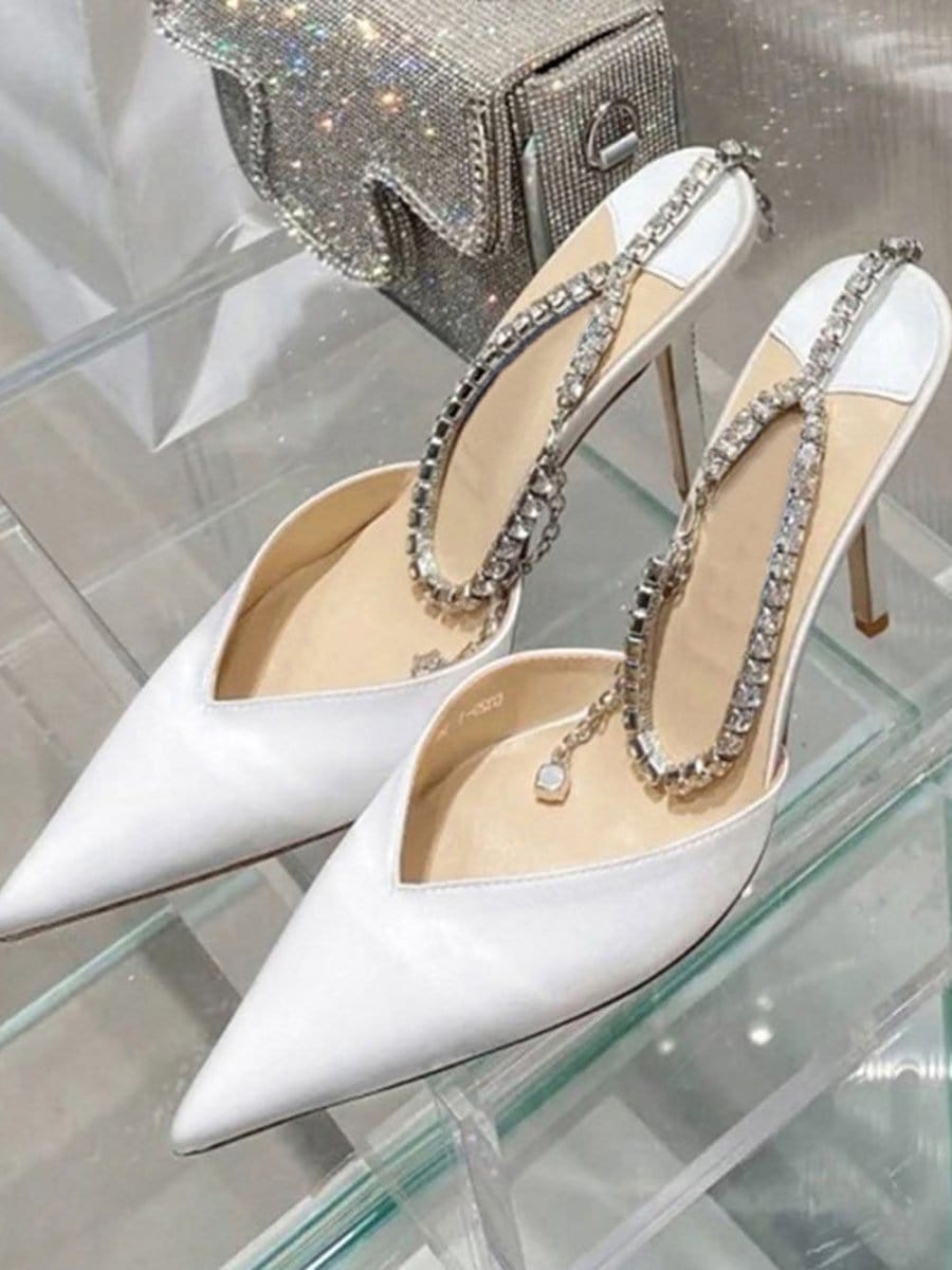 Ankle Rhinestone Heel - Fashion Pov