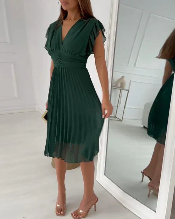Emma Effortless Pleated Dress Boutique Collection