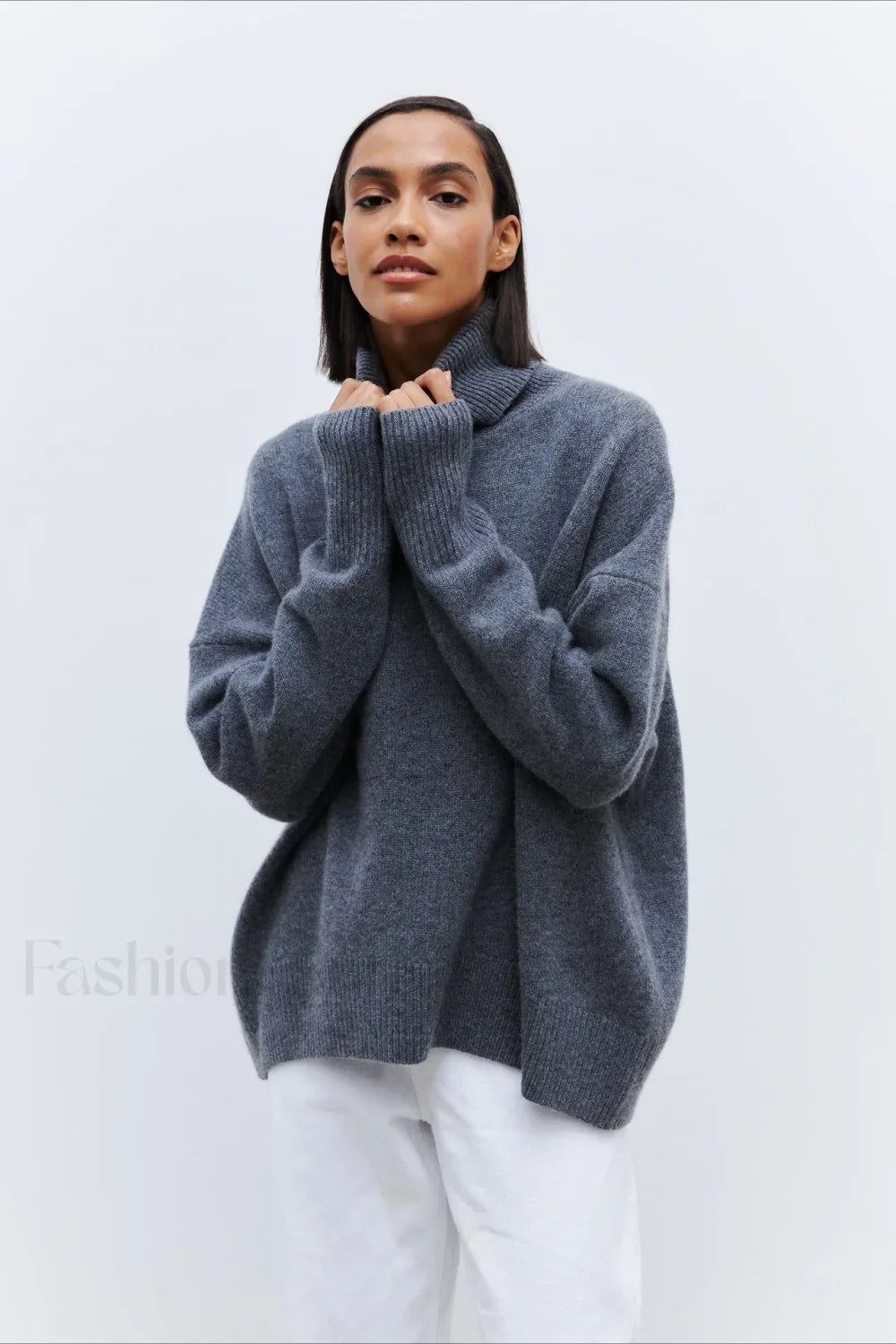Anti-Pilling Loose Turtleneck Sweater