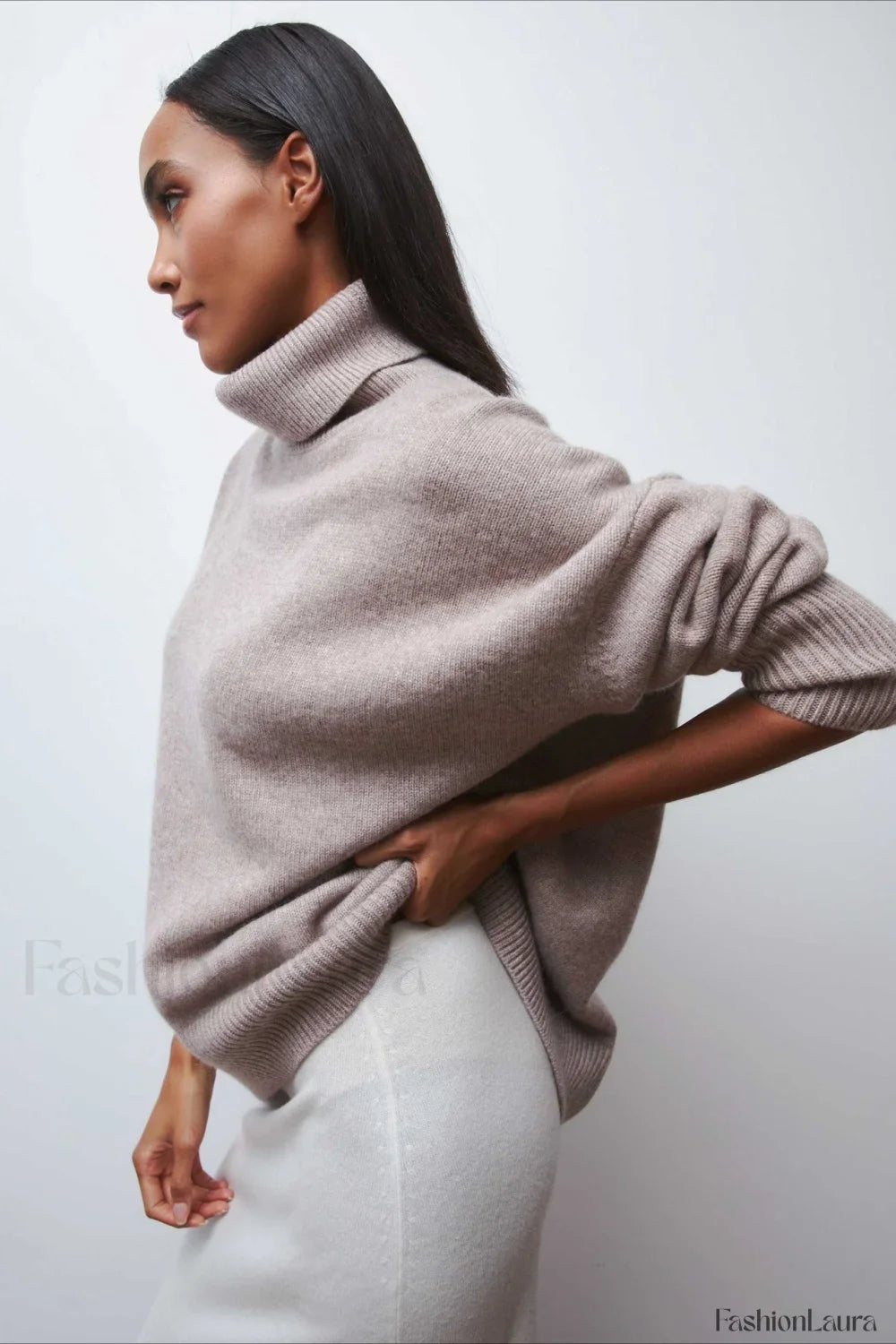 Anti-Pilling Loose Turtleneck Sweater