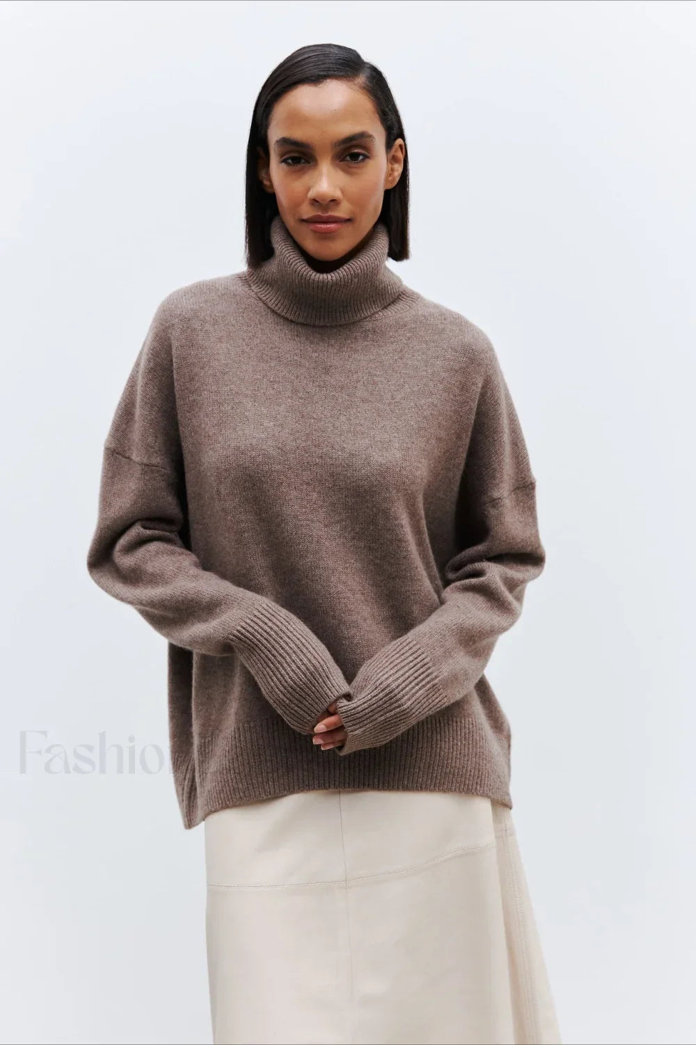 Anti-Pilling Loose Turtleneck Sweater