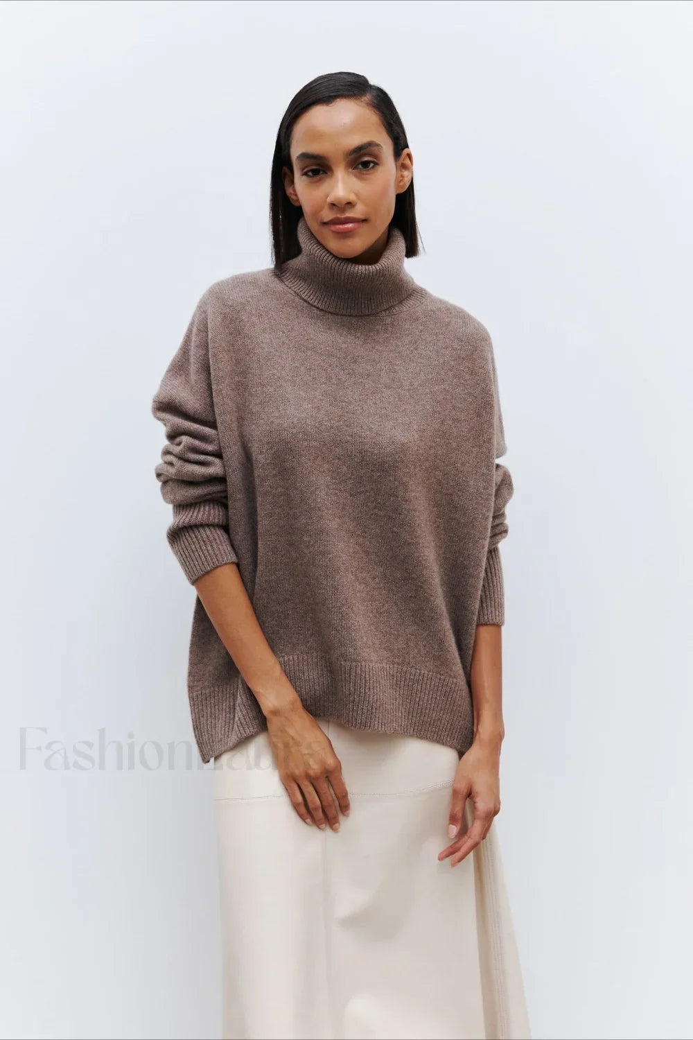 Anti-Pilling Loose Turtleneck Sweater