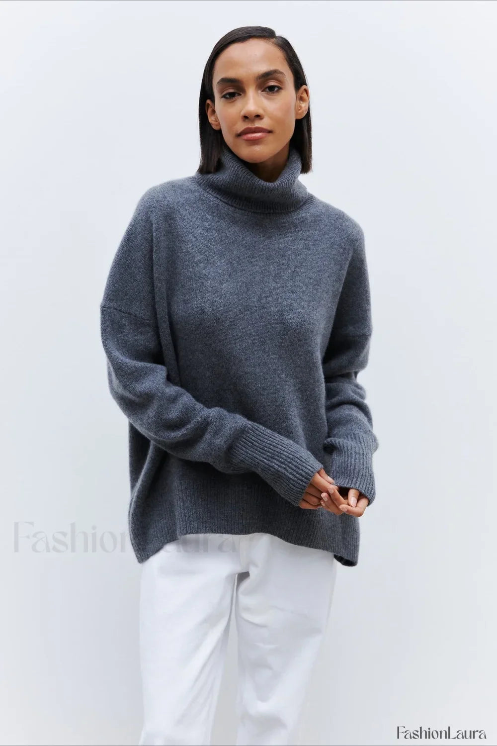 Anti-Pilling Loose Turtleneck Sweater