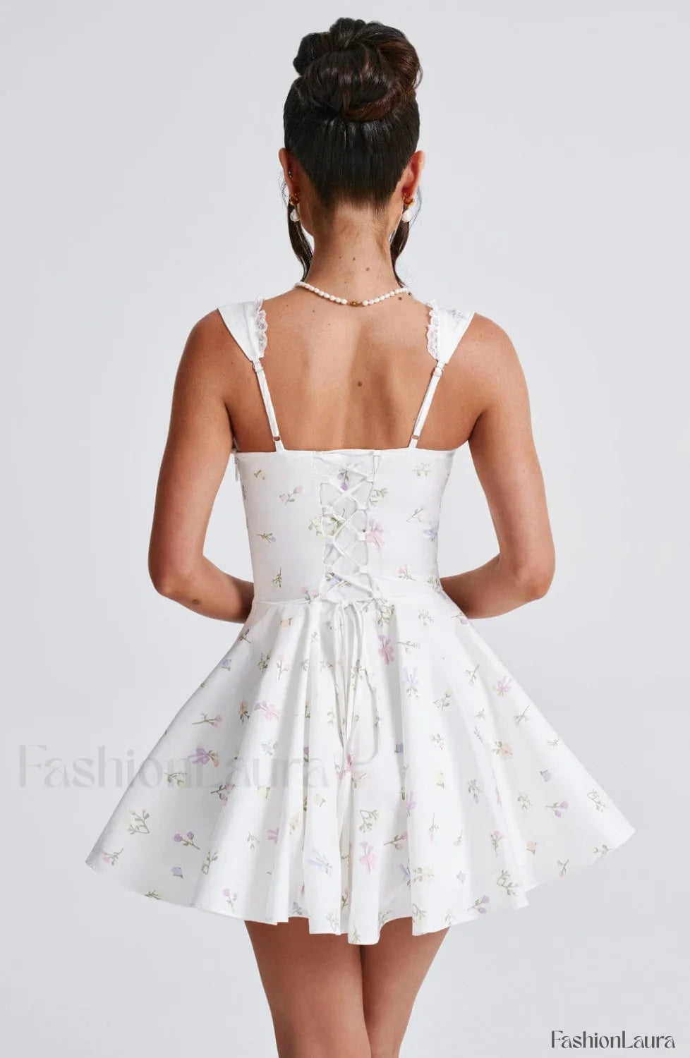 Antonella Mini Dress Trendy - Multi Floral Print