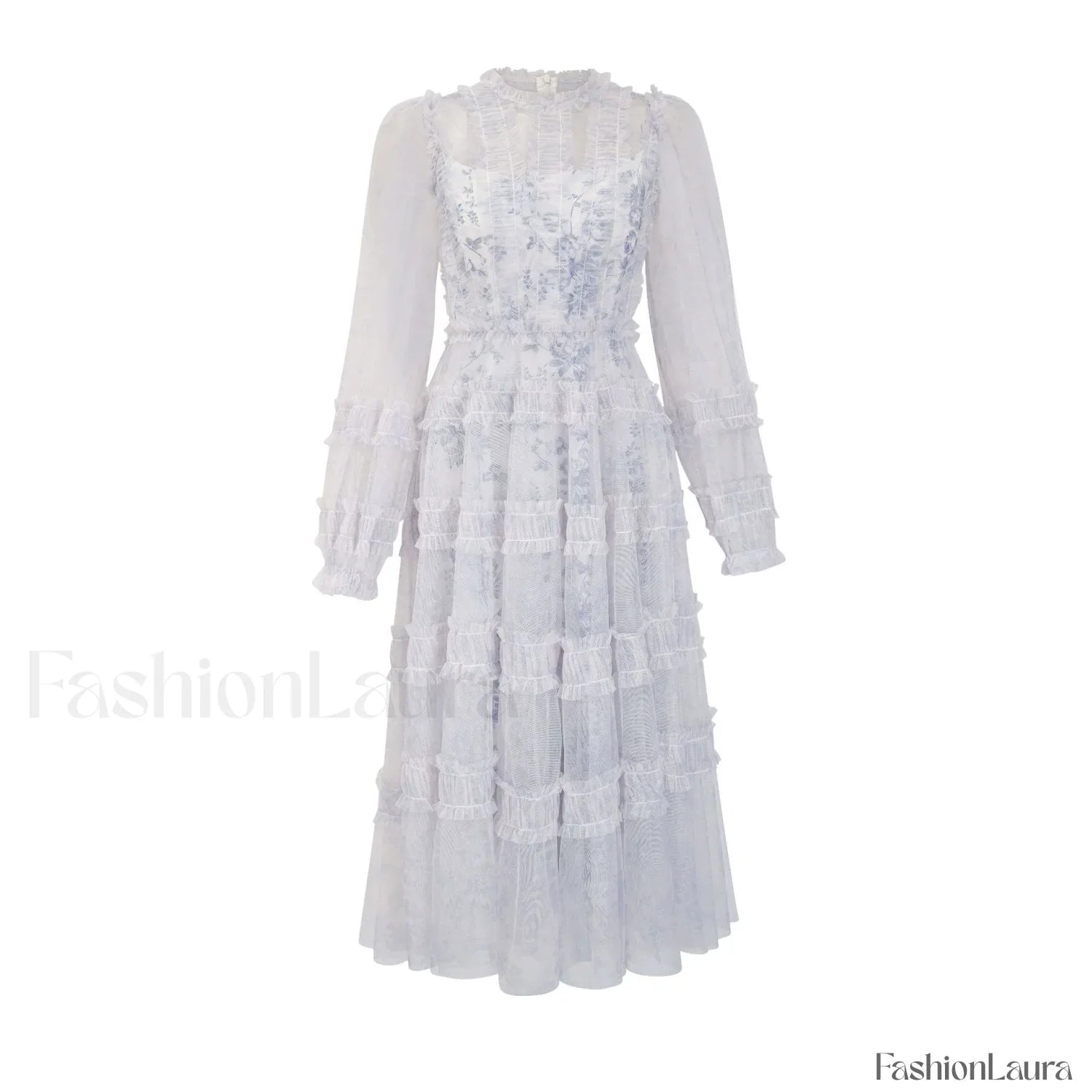 Araceli Long Stylish Sleeve Midi Dress