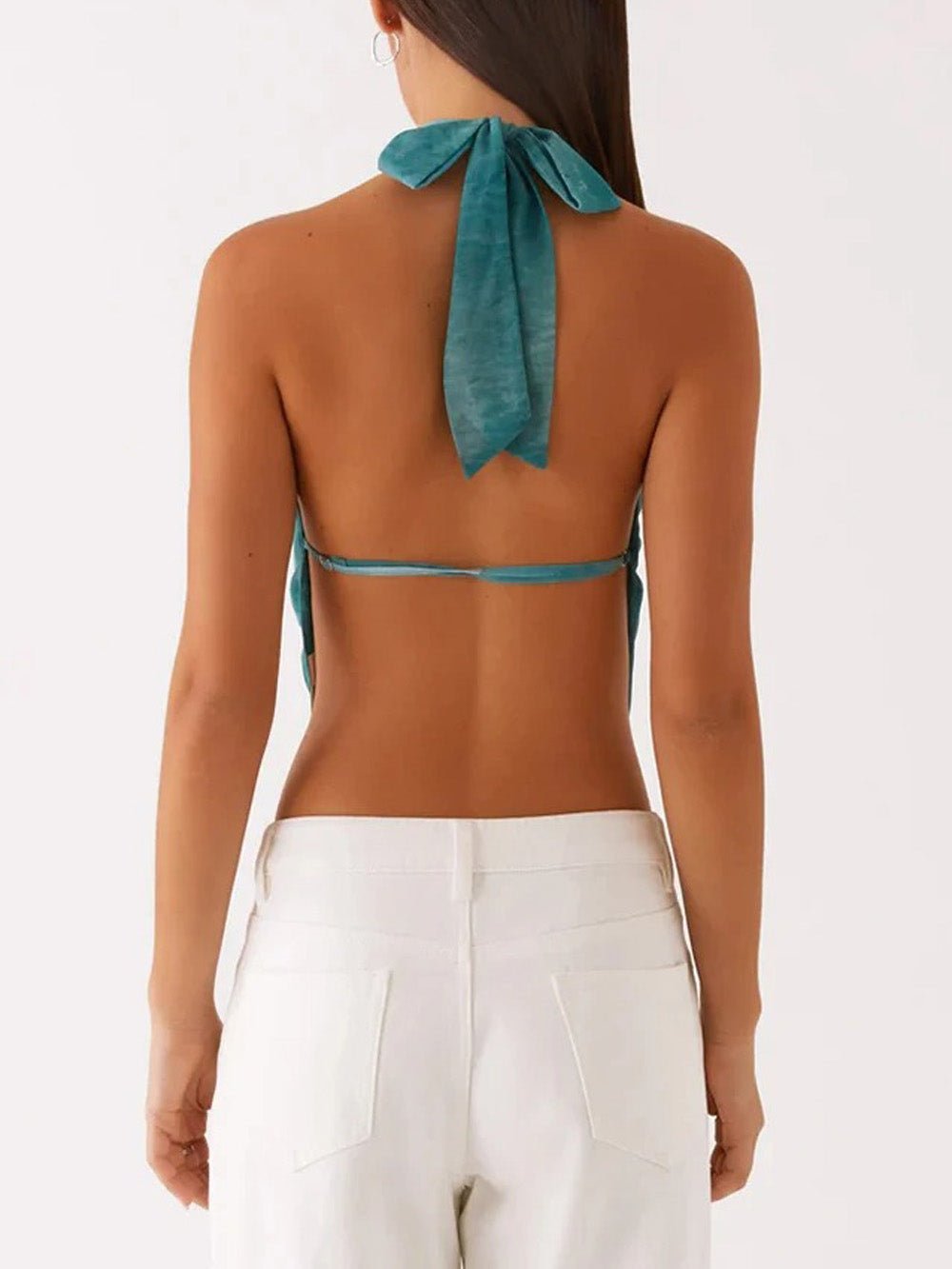 Aria Halter Cutout Crop Top