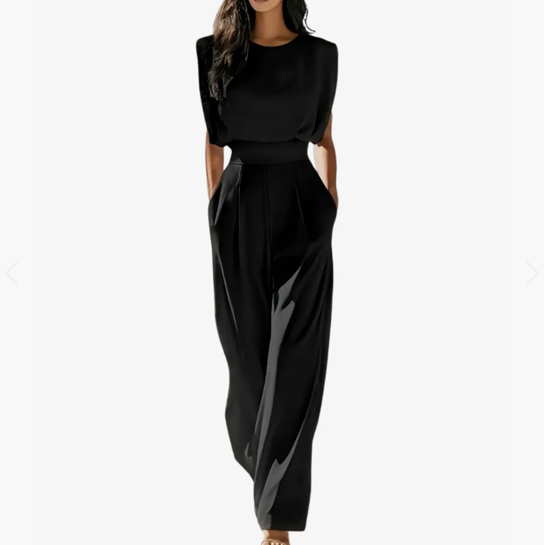 Sleeveless Top and High Waist Wide Leg Pants Two Piece Set