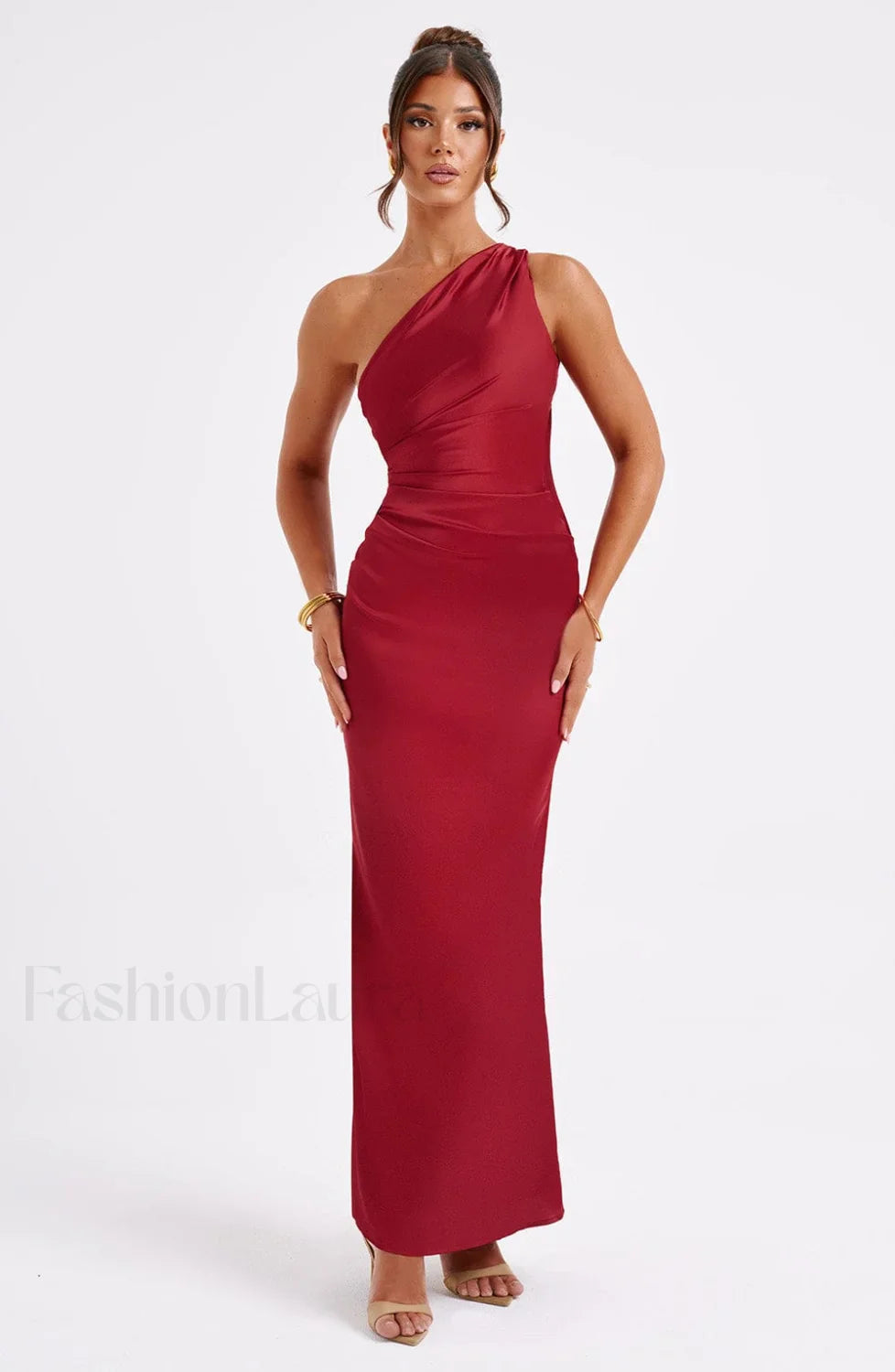 Arizona Maxi Graceful Dress - Wine