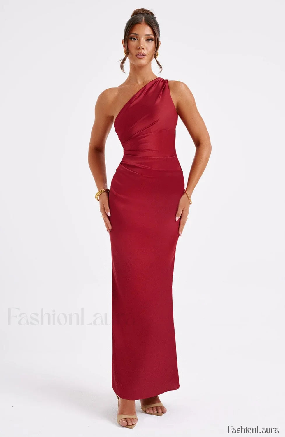 Arizona Maxi Graceful Dress - Wine