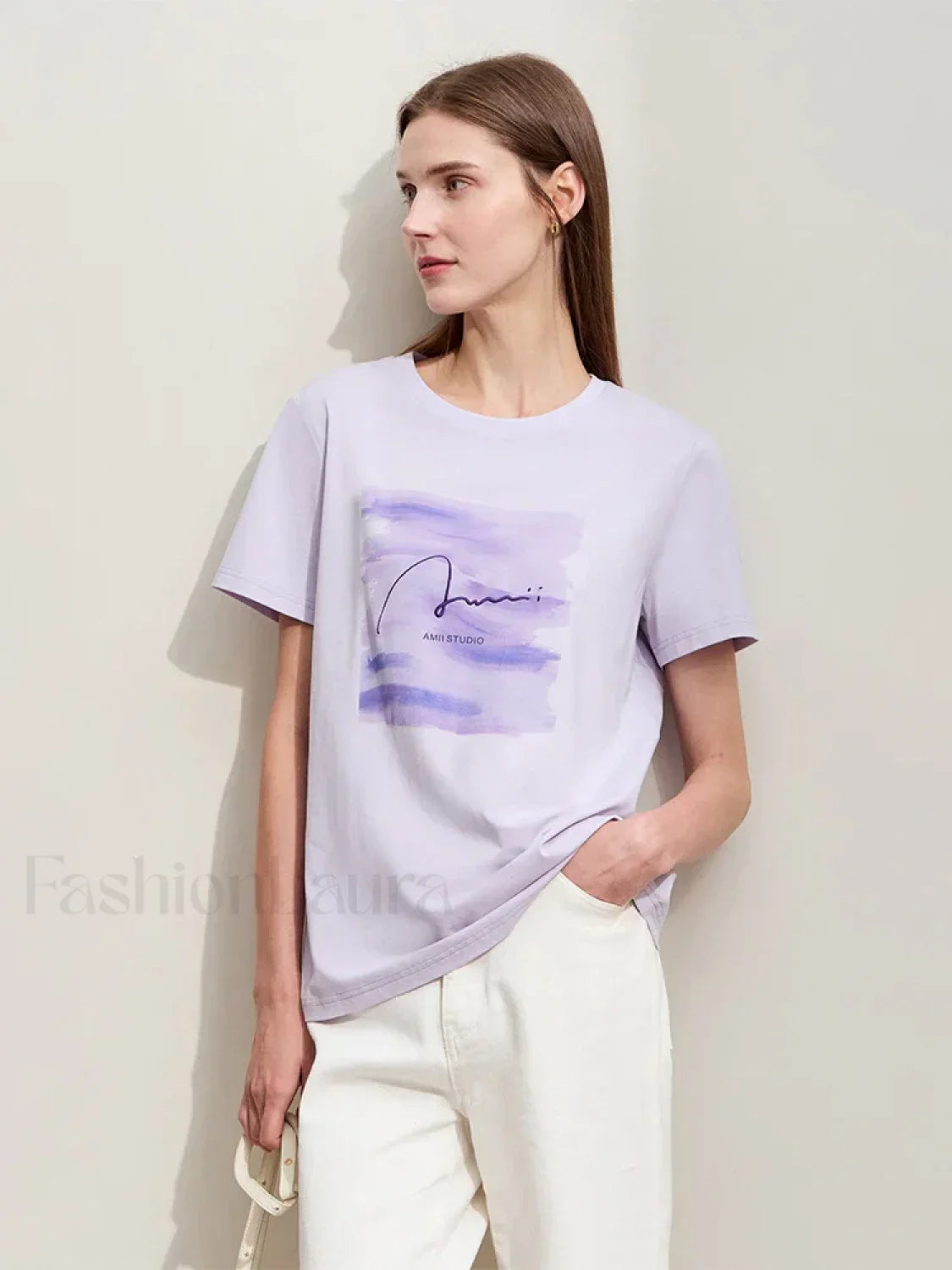 Art Letter Embroidery T-Shirt