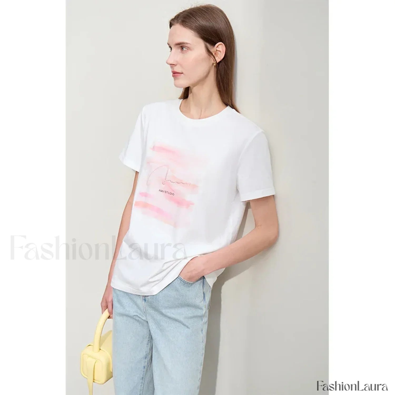 Art Letter Embroidery T-Shirt