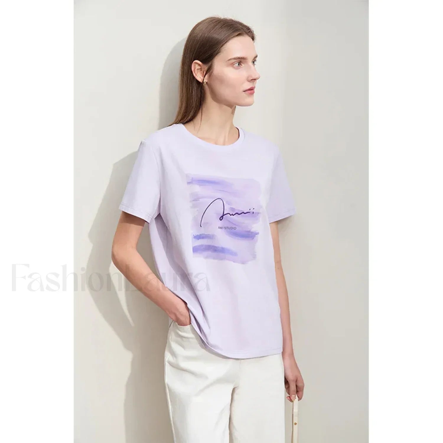 Art Letter Embroidery T-Shirt