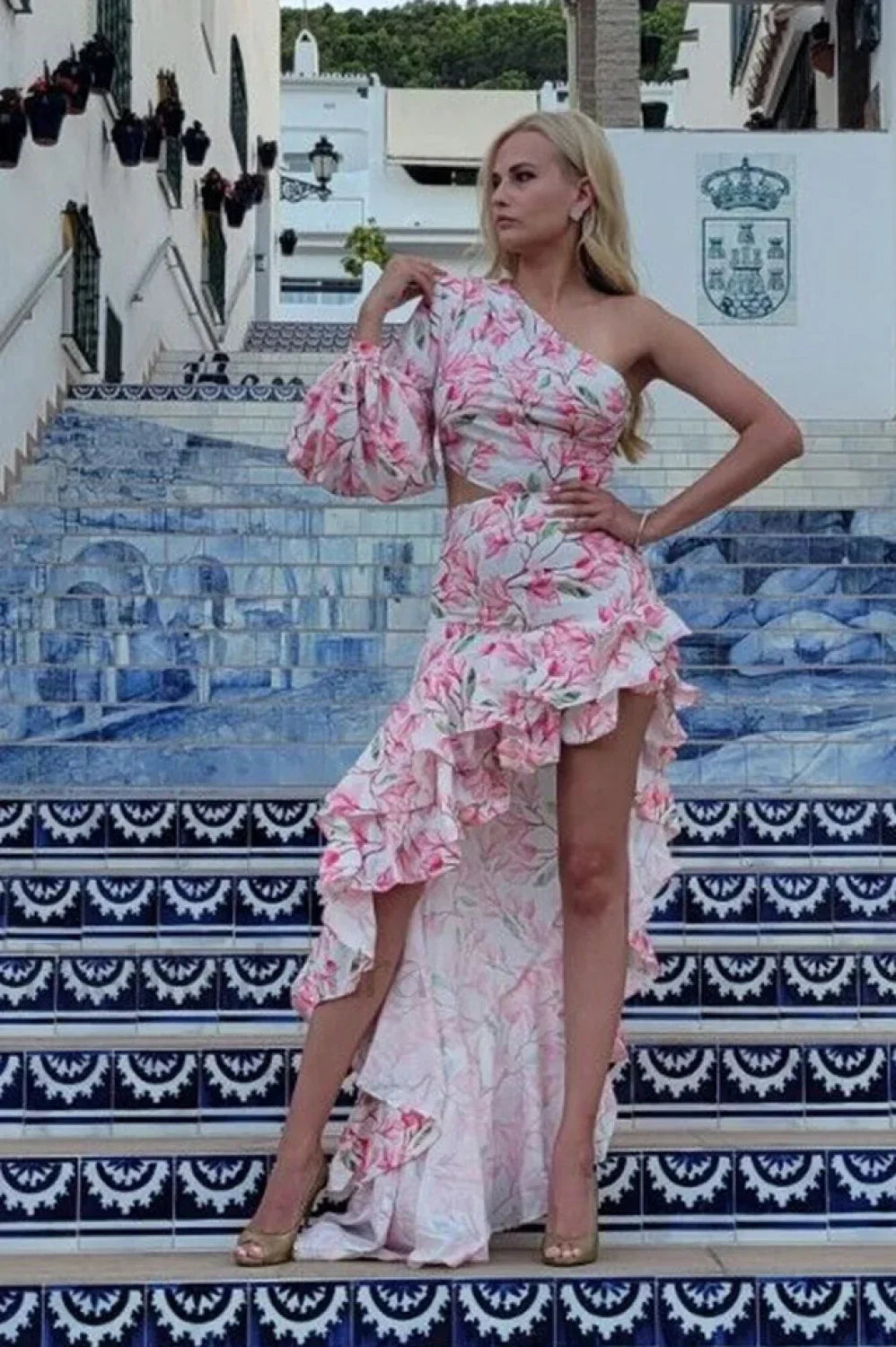 Asfrid Printed Stylish Maxi Dress