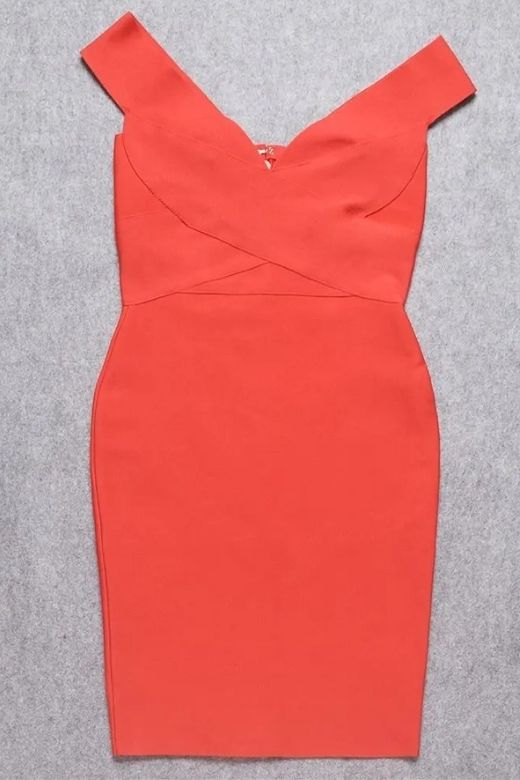 Ash Bandage Dress - Lipstick Red