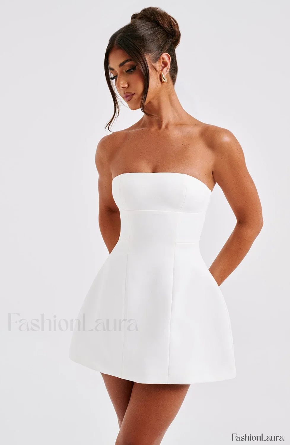 Asha Mini Graceful Dress - Ivory