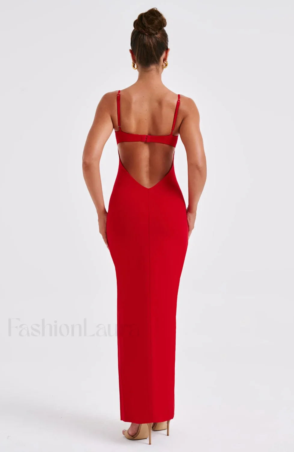 Asteria Maxi Graceful Dress - Red