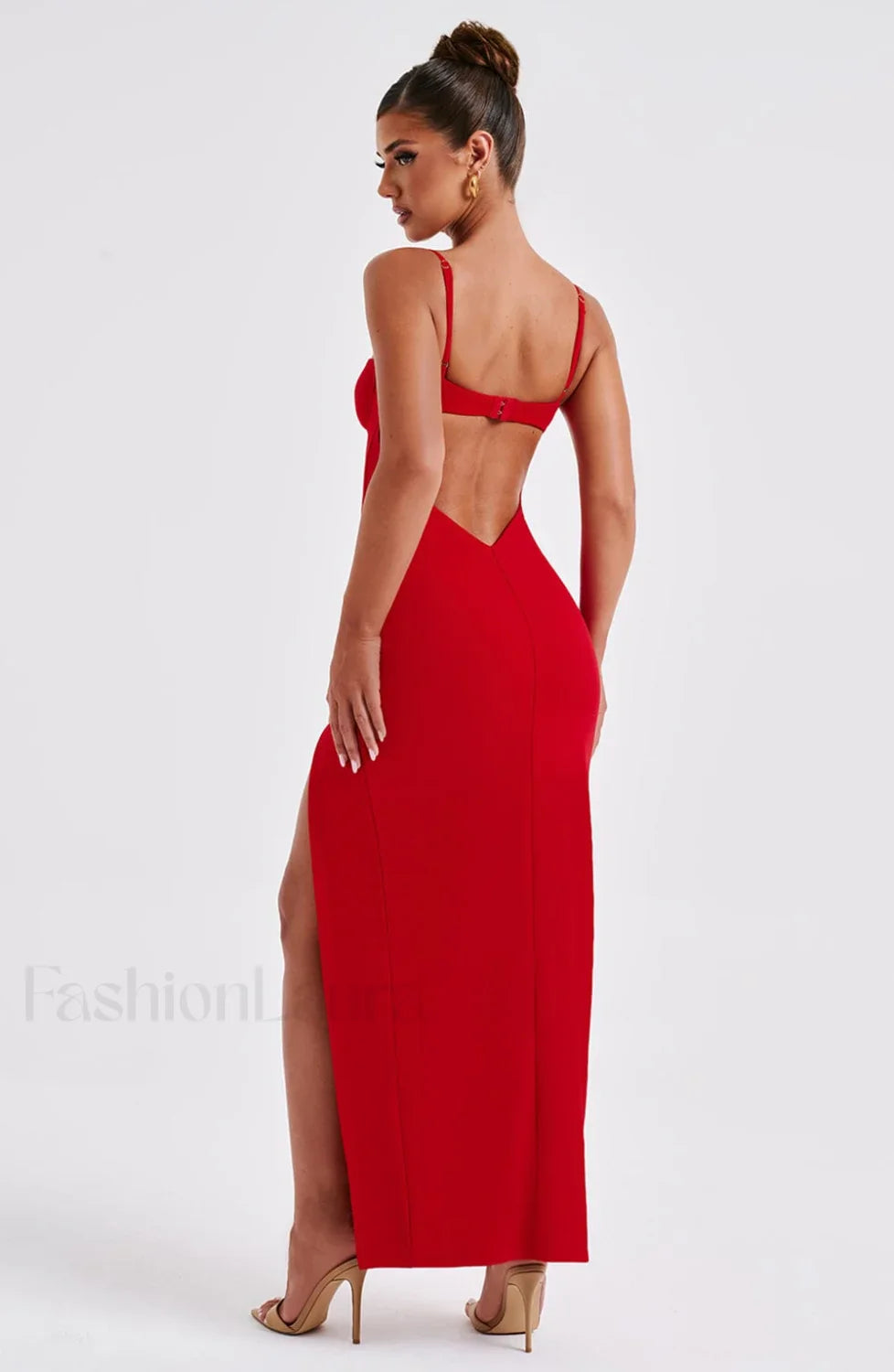 Asteria Maxi Graceful Dress - Red