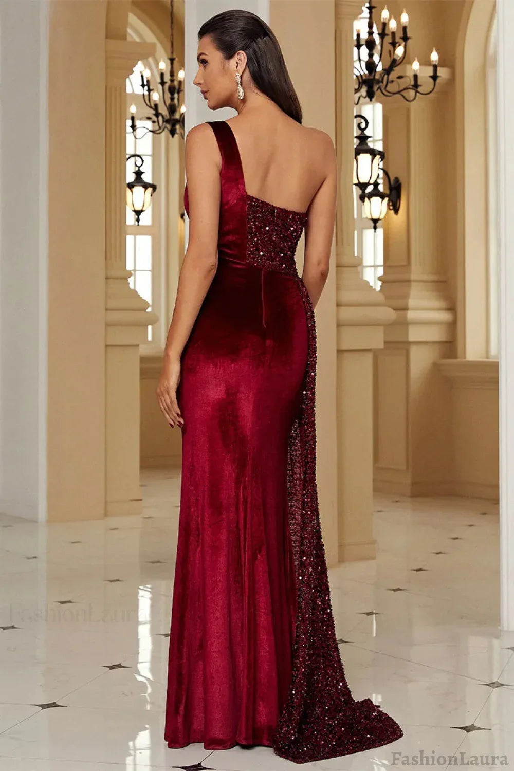 Asymmetric Gown Formal Dress