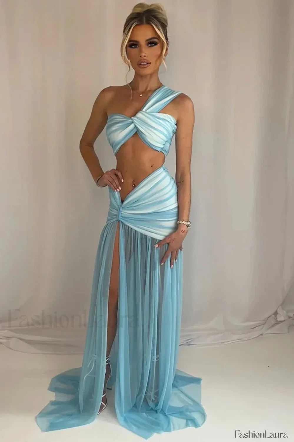 Asymmetrical Crop Top Boho Dress