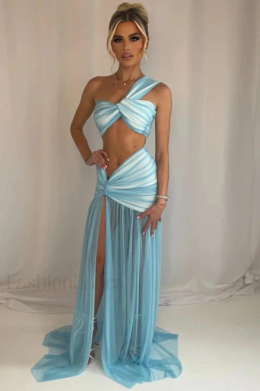 Asymmetrical Crop Top Boho Dress