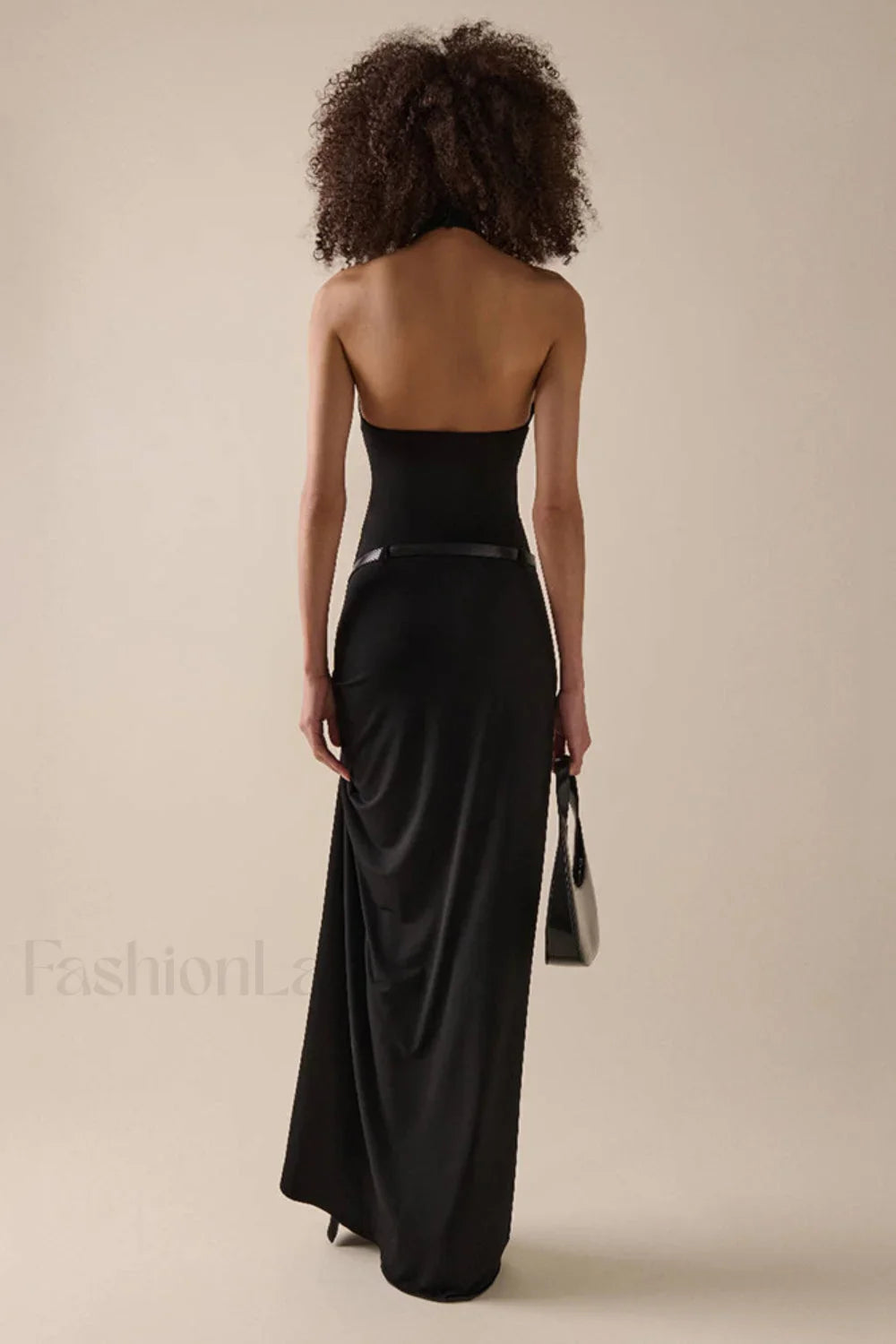 Asymmetrical Neckline Short Sleeve Split Work Dress