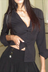 Tailored Crinkle Detail Blouse