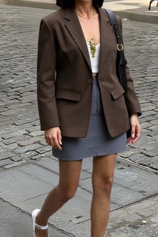 Office Ready Slim Fit Long Sleeve Blazer