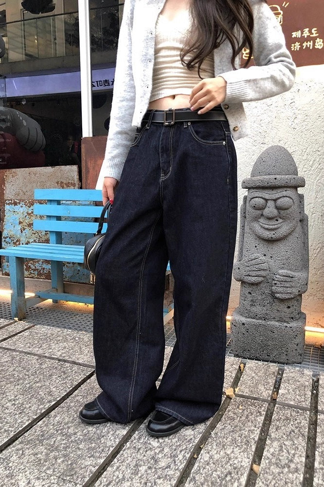 Embroidered Straight-Leg Denim Jeans