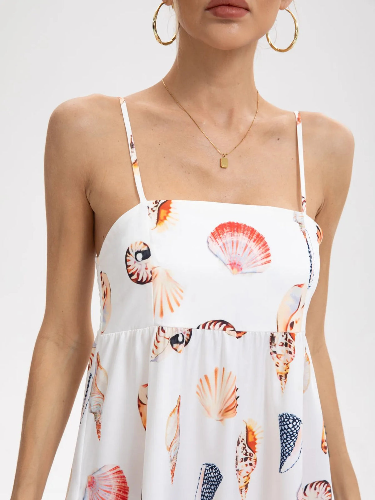 Printed Square Neck Cami Maxi Dress