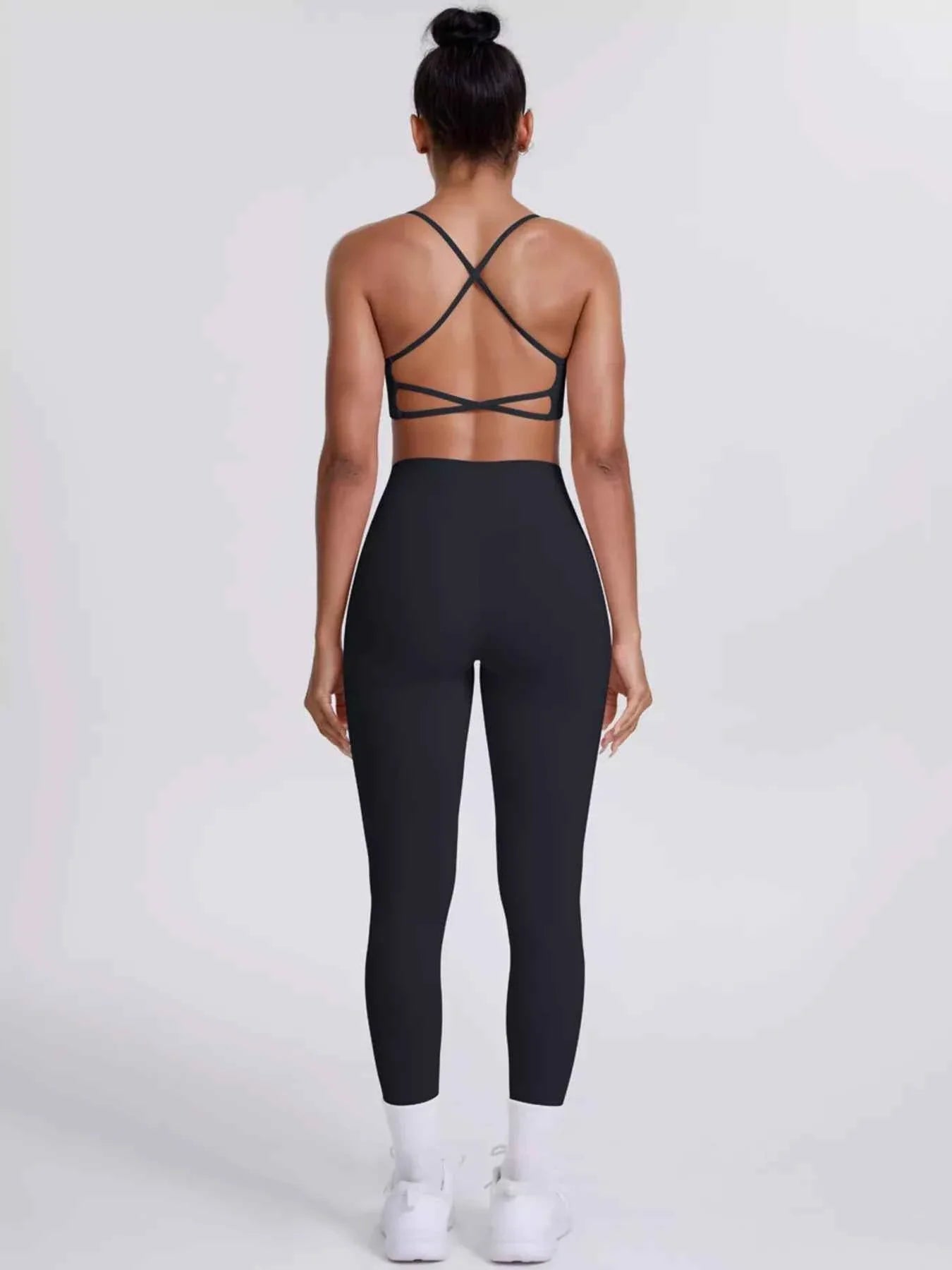 Criss-Cross Back Cami and Leggings Active Set