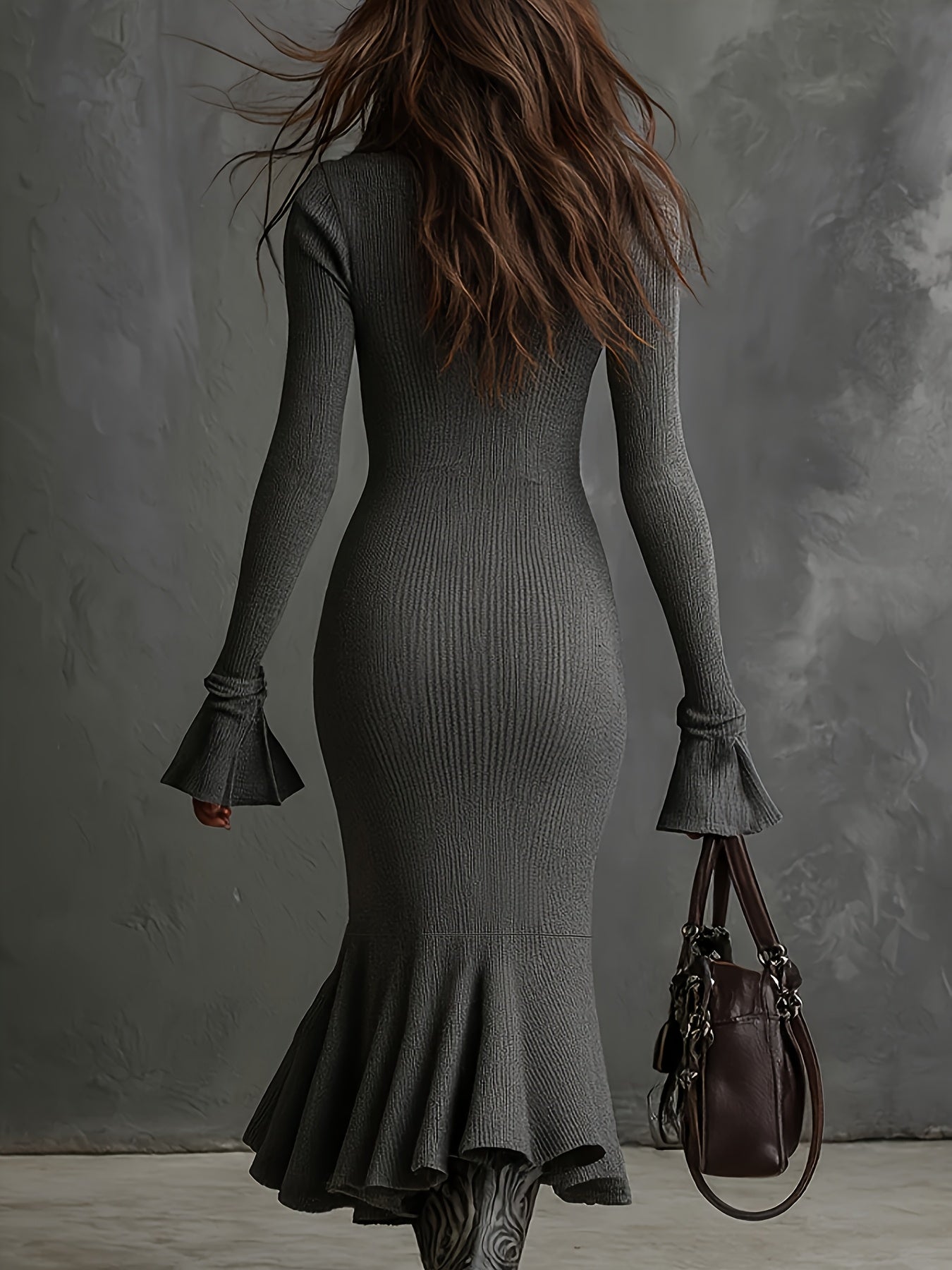 Sophia | Half Zip Knit Dress