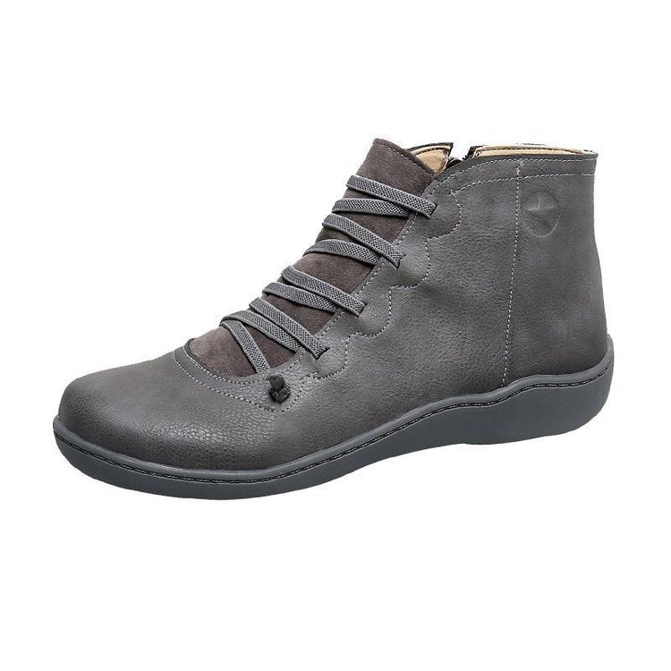 Premium Orthopedic Lace-Up Ankle Boots