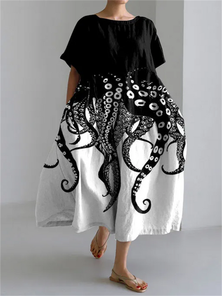 VALENTINA | Summer Floral Dress with Flattering Cut and Freedom of Movement C