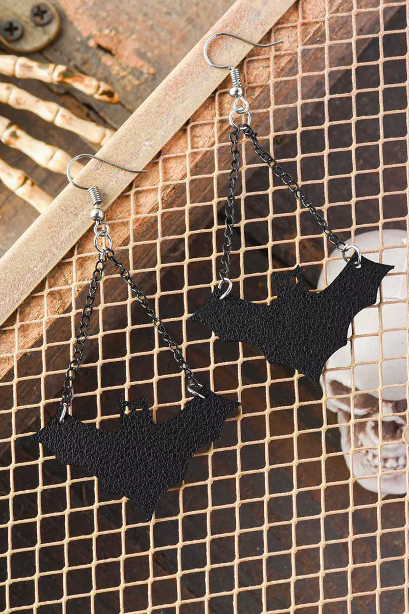 Halloween Bat Hook Alloy Gothic Earrings