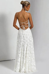 Lace-Up Backless Maxi Dress 6