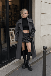 Oversized Lapel Midi Trench Overcoat