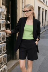 Minimalism Professional Style Solid Straight Casual Short