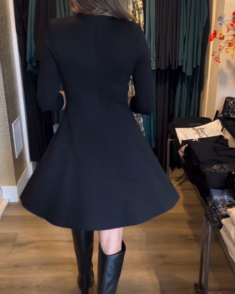 Paty Effortless Zip Dress Elevated Occasion Wear