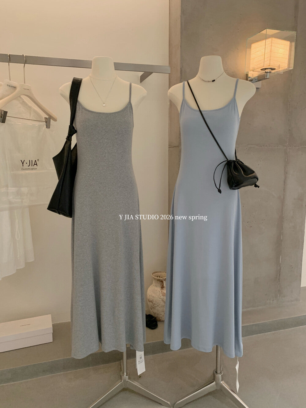 Spaghetti Strap Bodycon Slip Maxi Dress 26