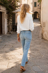 Ruffle Long Sleeve Blouse