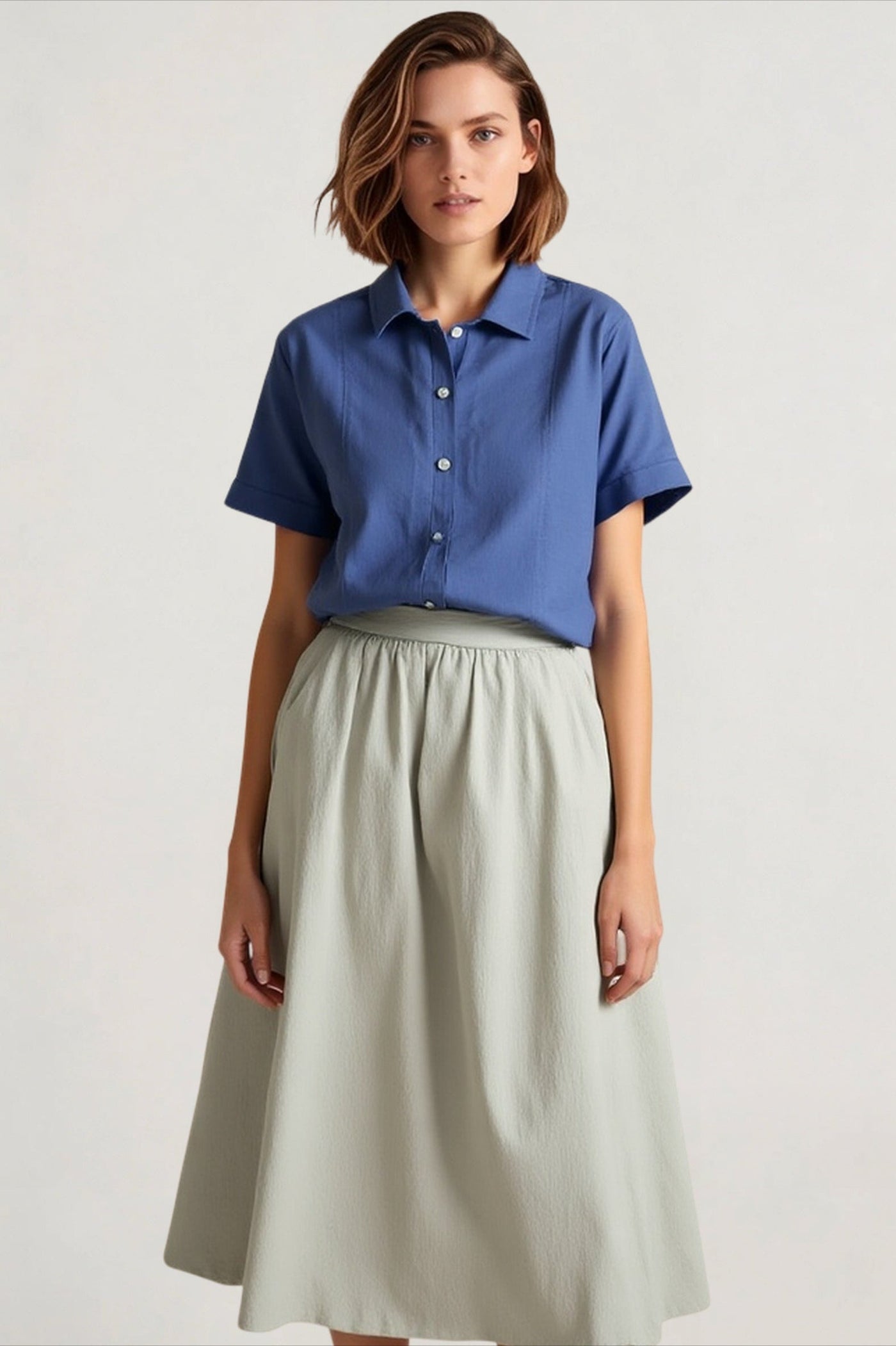 Vintage Linen Relaxed Blouse